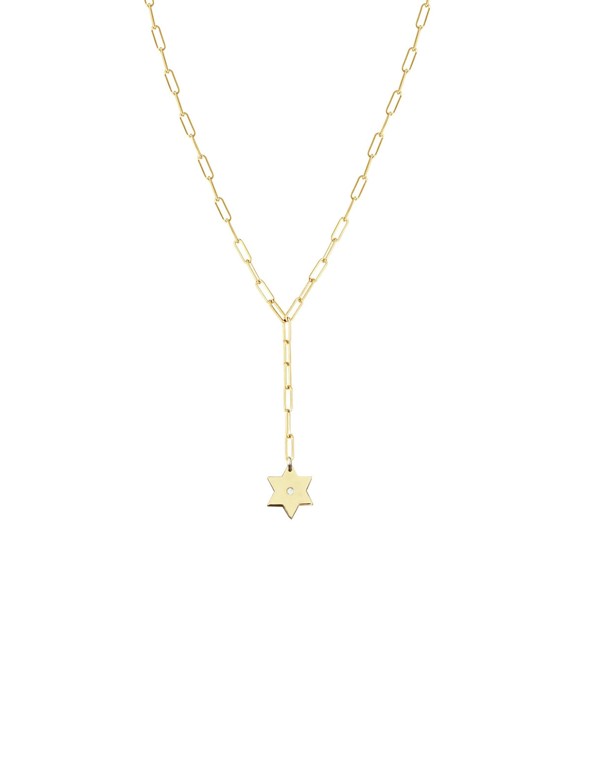 Magen David Paperclip Lariat