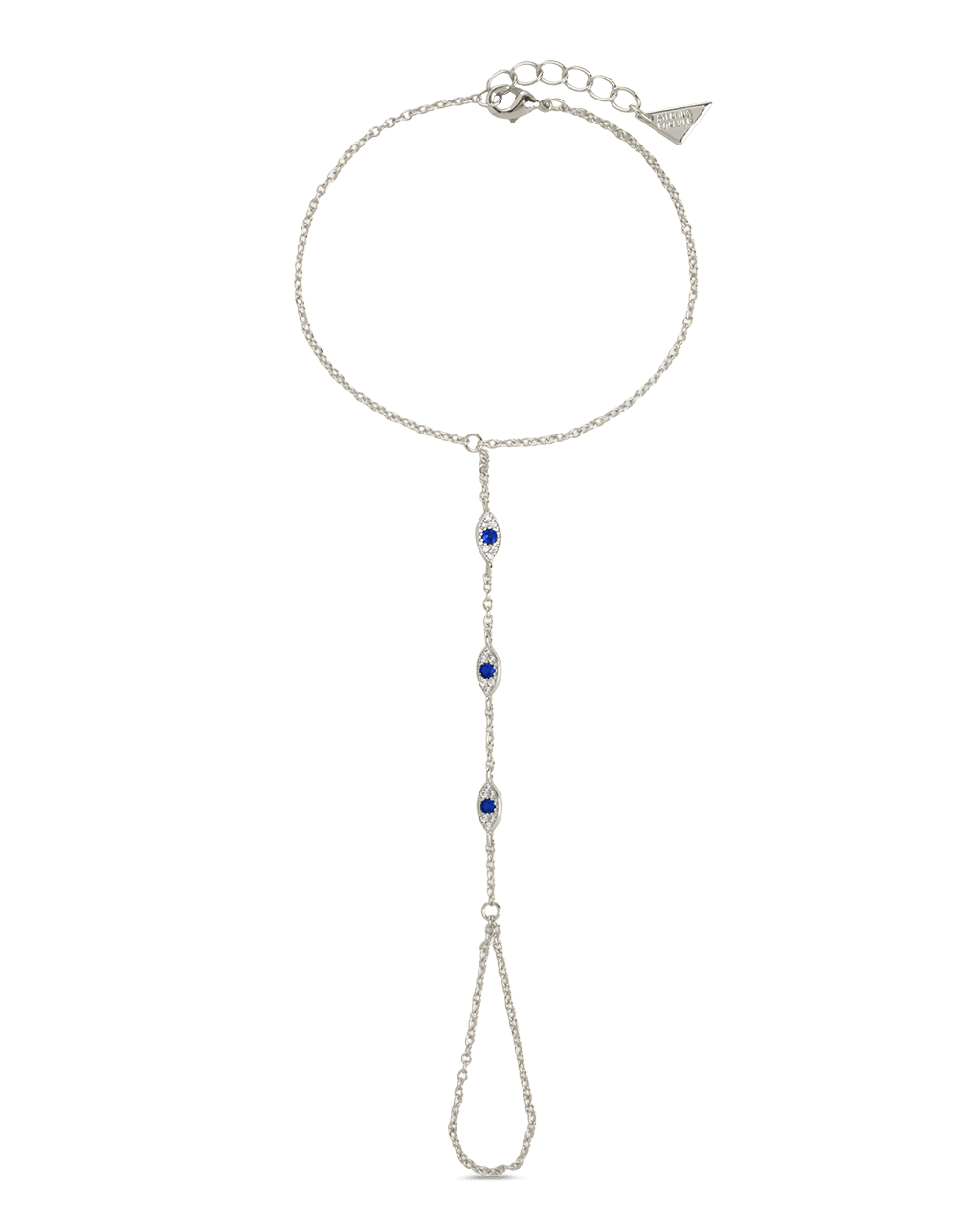 Arielle CZ Evil Eye Hand Chain