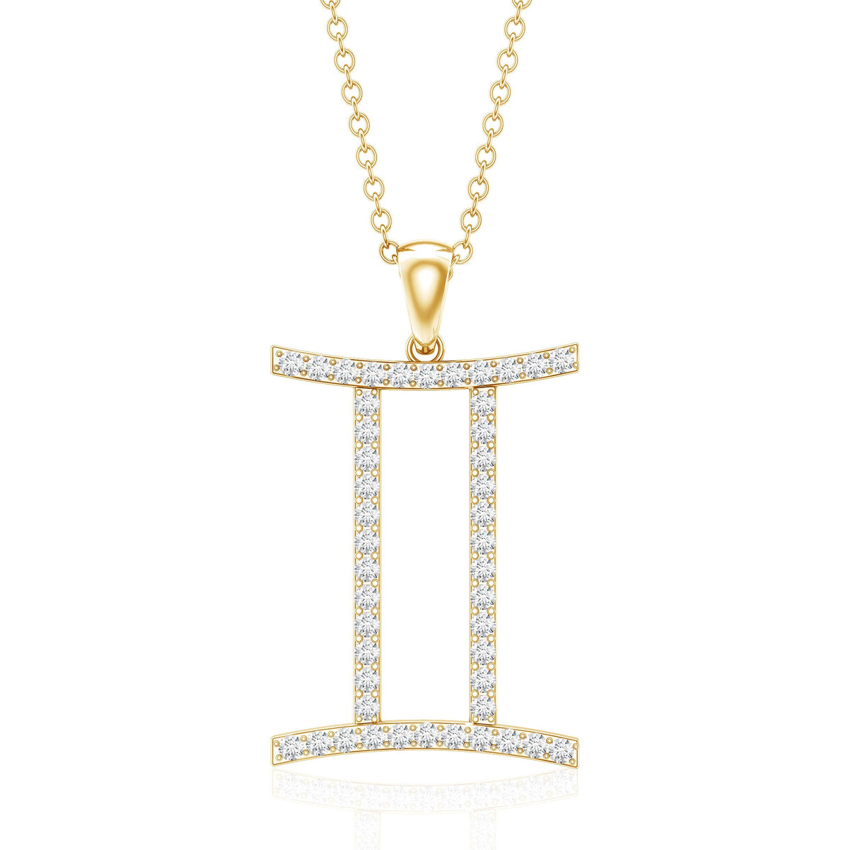 Gemini Necklace with Certified Lab Grown Diamond