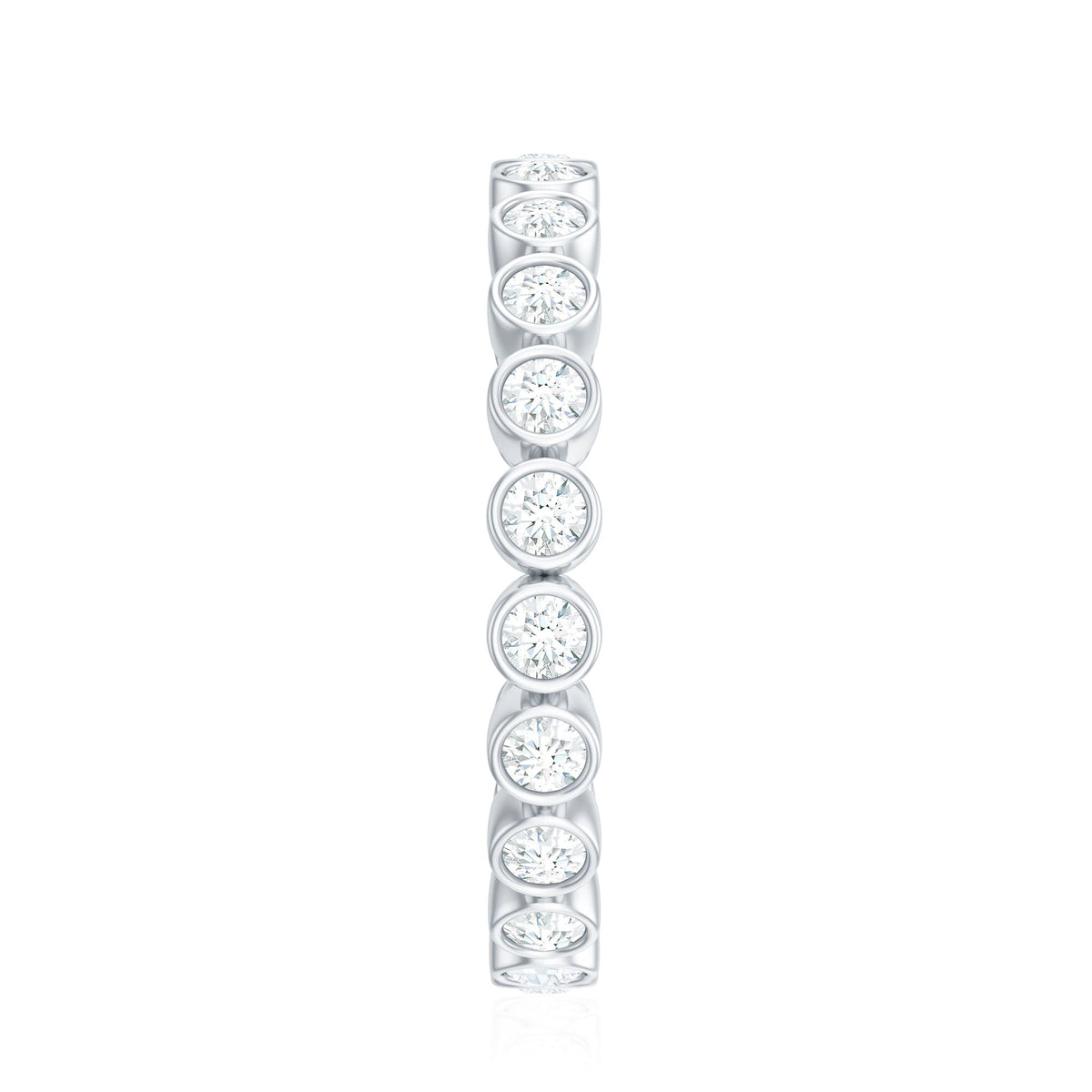 Real Diamond Eternity Ring in Bezel Setting