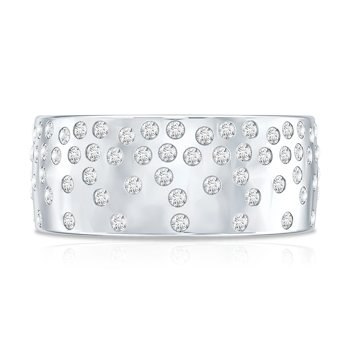 Certified Lab Grown Diamond Wedding Band in Flush Setting