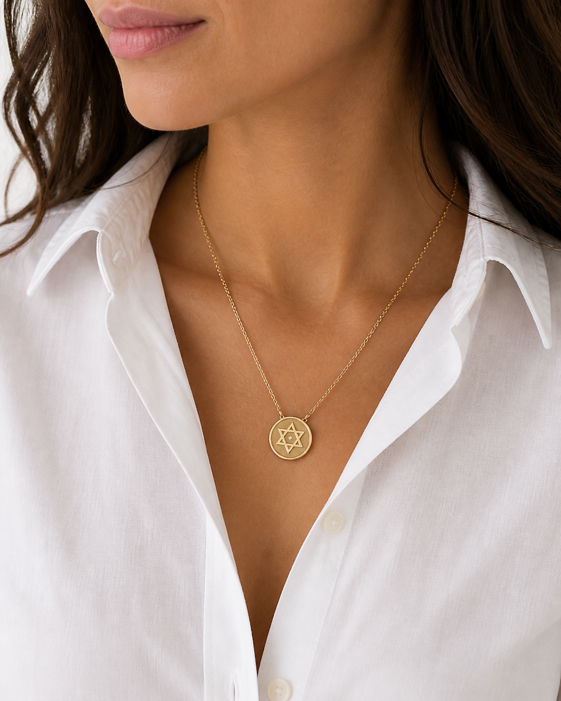 Dalit Star of David Diamond Necklace