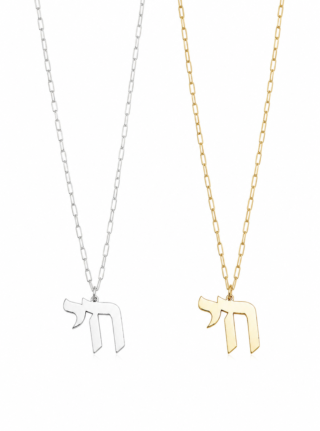 Chai paperclip necklace