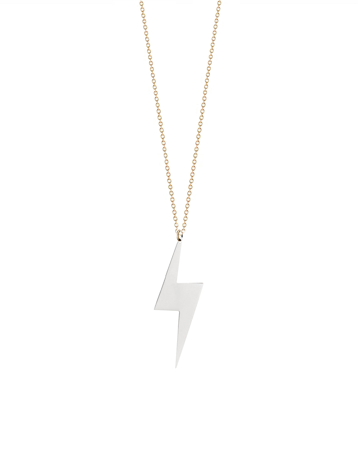 Close-up of Lightning Bolt Necklace pendant