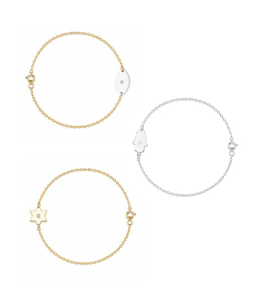 Dani Symbols Classic Diamond Bracelet | Anklet