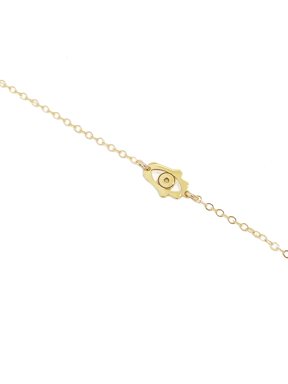 Delicate mini charm pendant on necklace