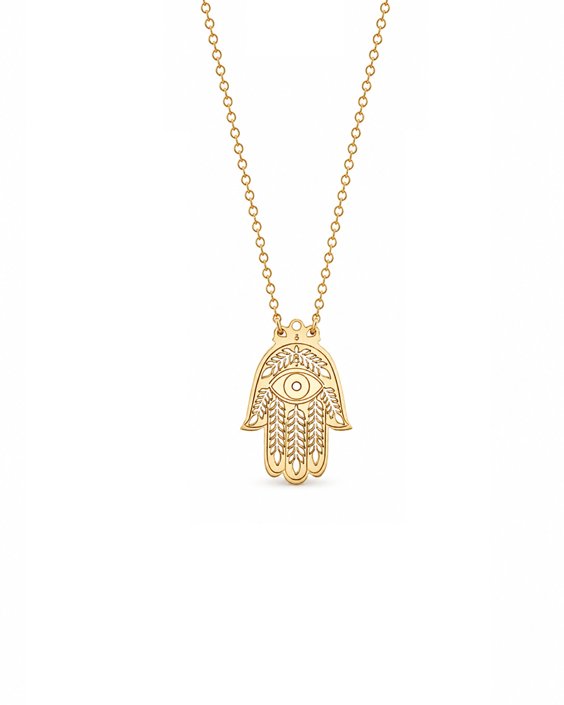Gold vermeil Hamsa Hand necklace