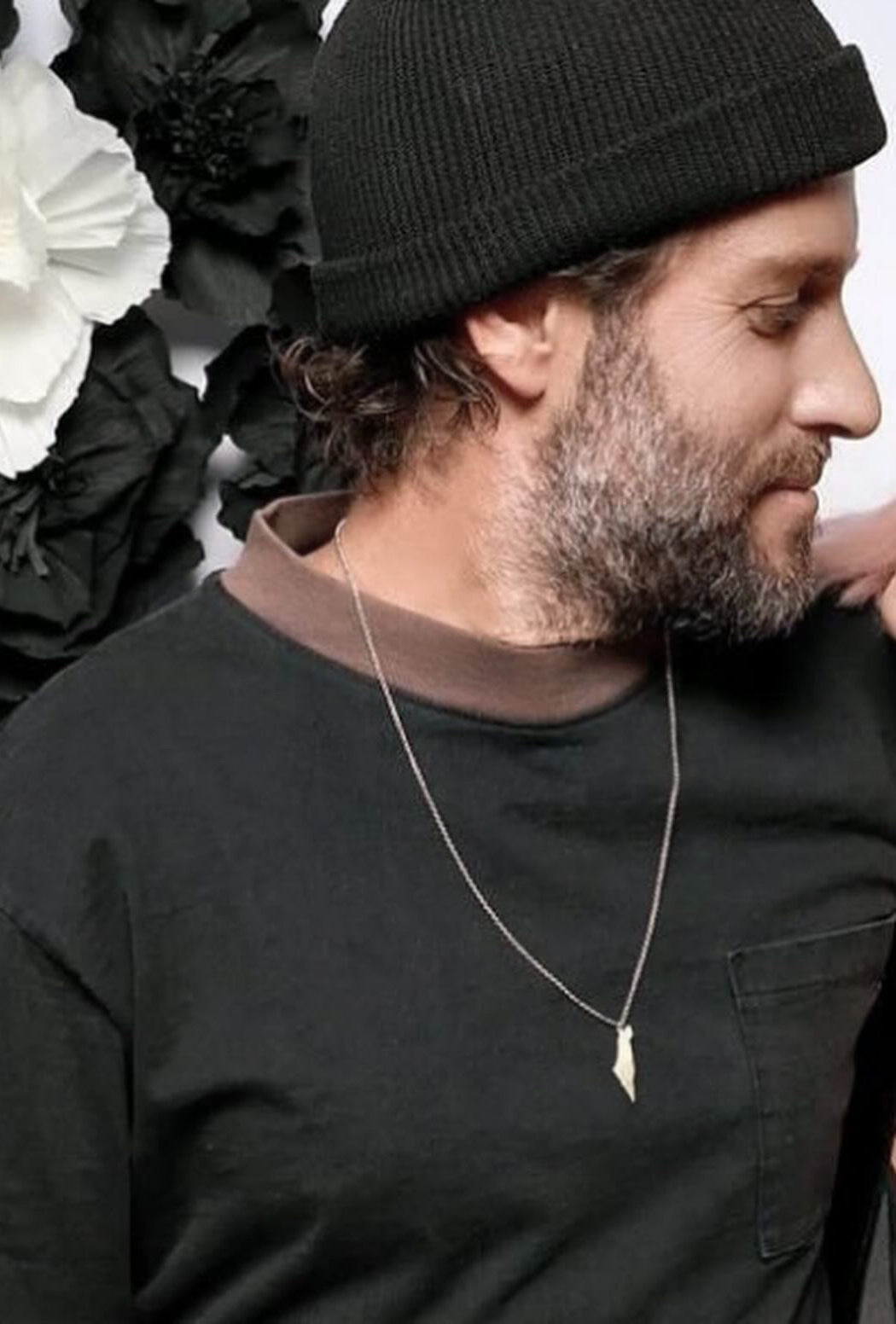 Israel map necklace worn as meaningful jewelry