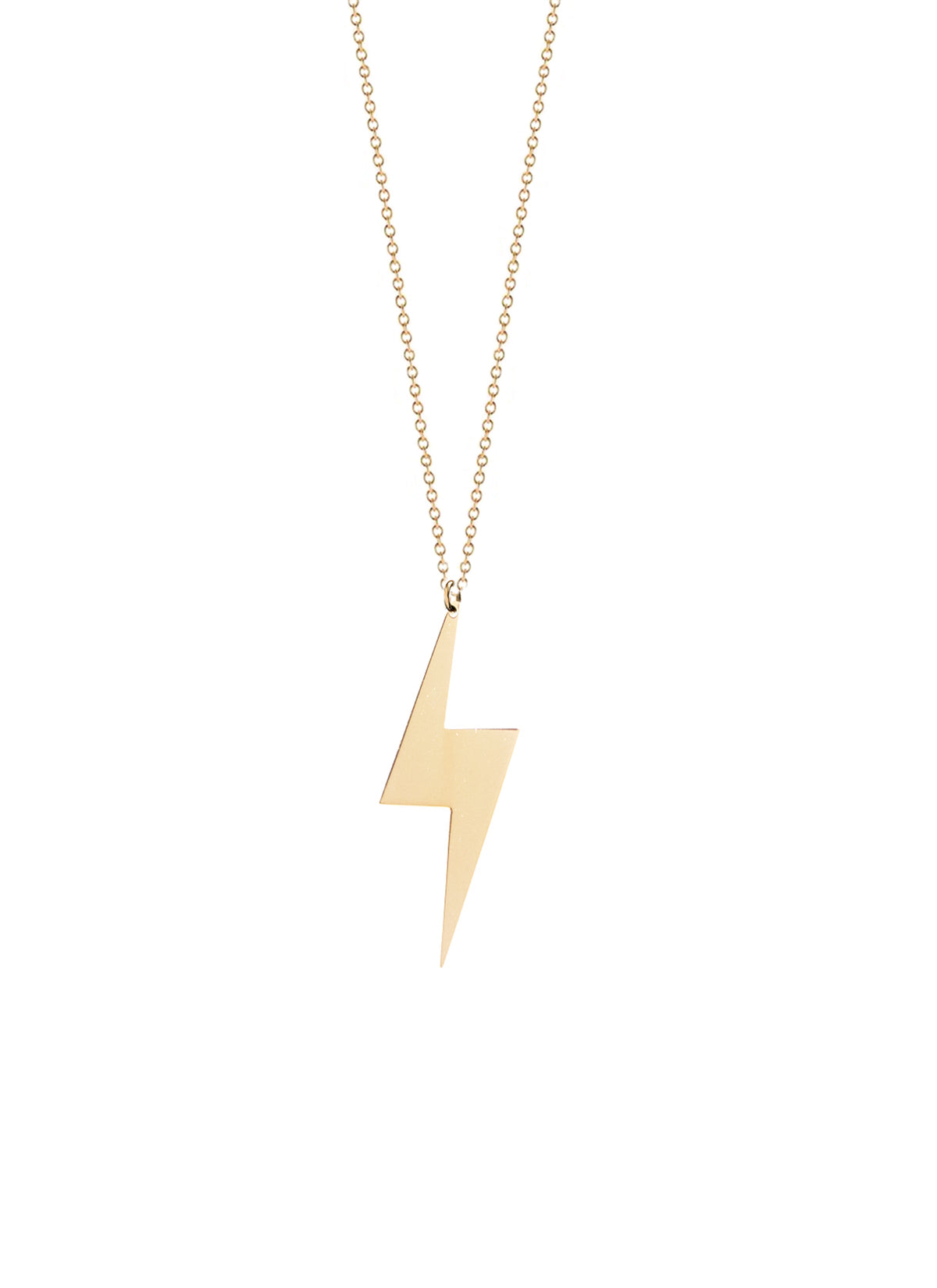 Lightning Bolt Necklace with bold lightning bolt pendant