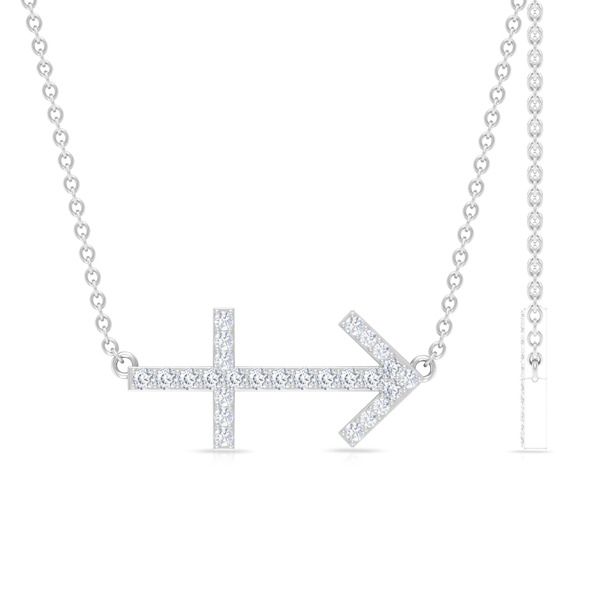 Lab Grown Diamond Sagittarius Zodiac Necklace