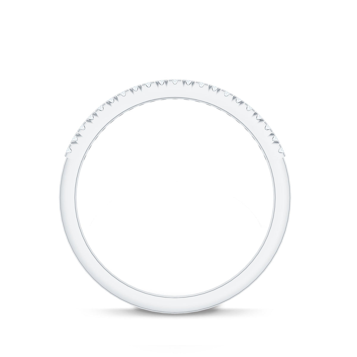 Natural Diamond Minimal Stackable Band Ring
