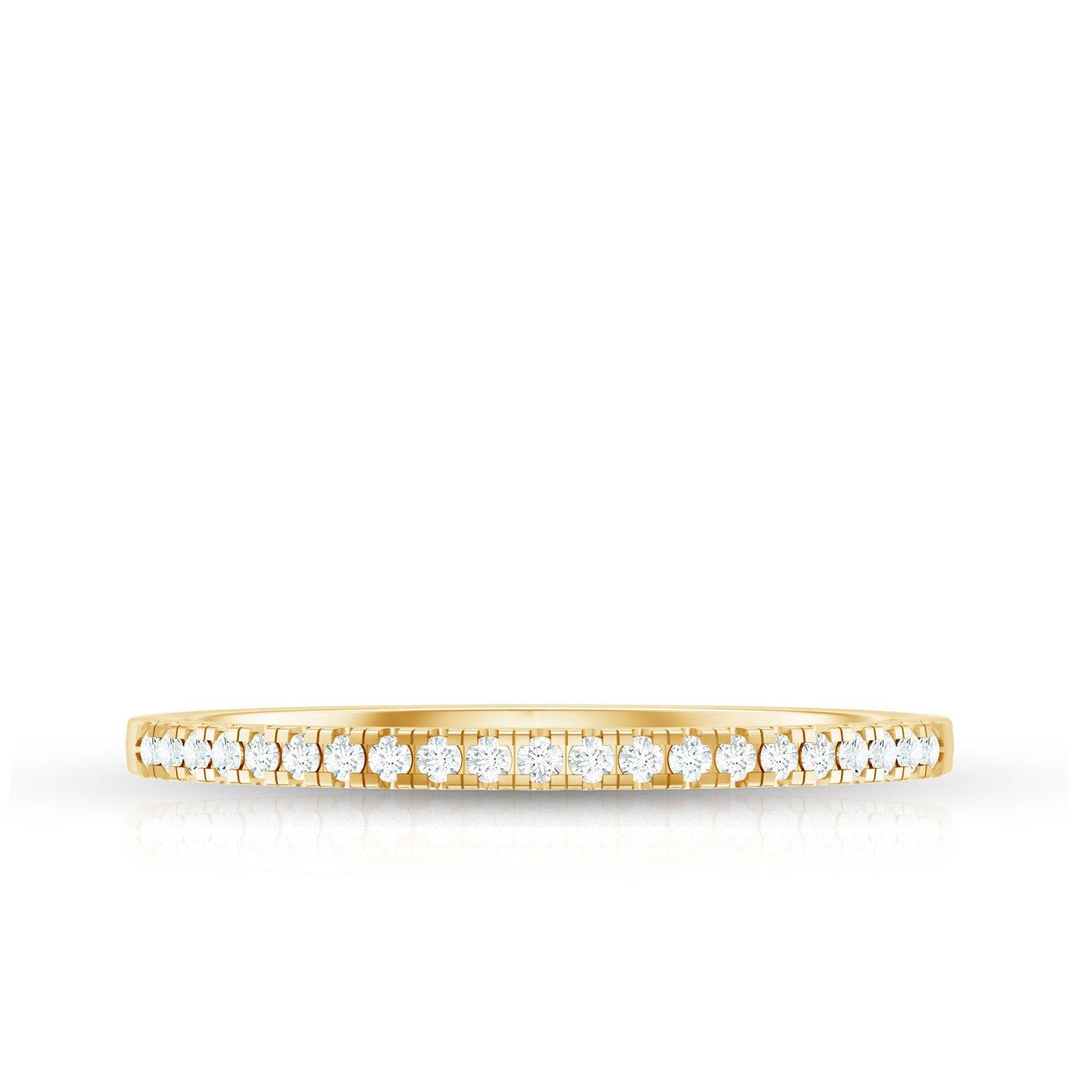 Natural Diamond Minimal Stackable Band Ring