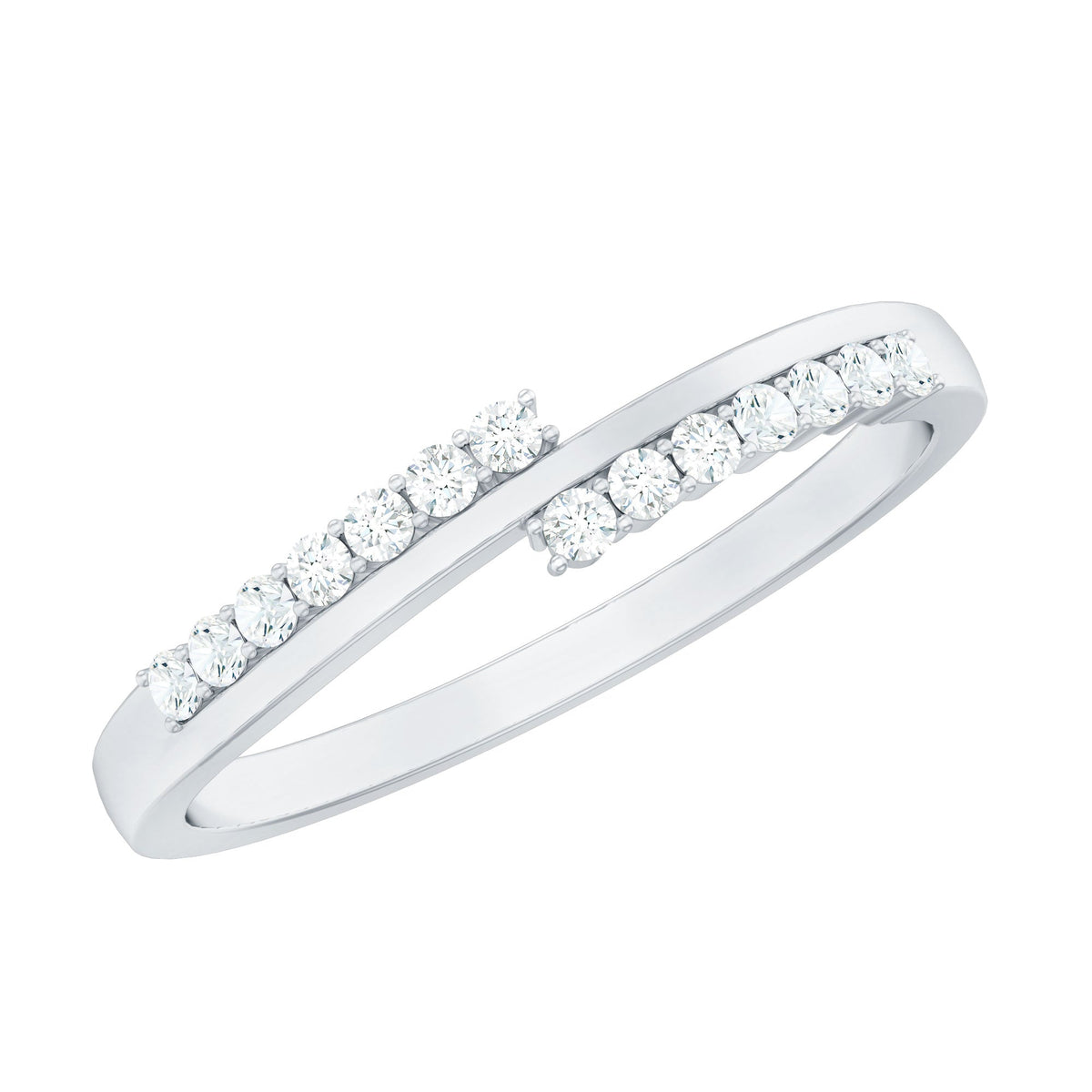 Minimalist Real Diamond Stackable Ring for Women