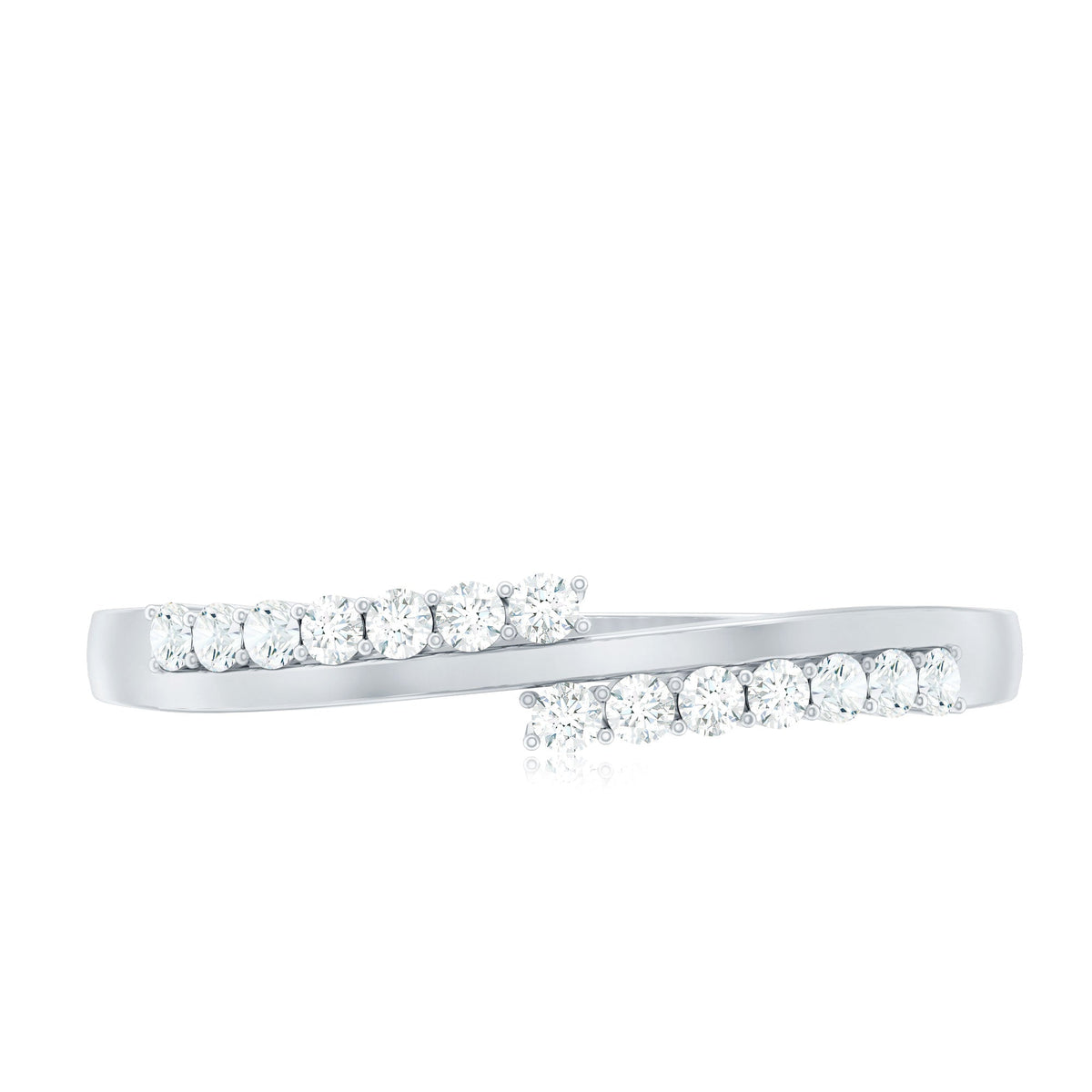 Minimalist Real Diamond Stackable Ring for Women