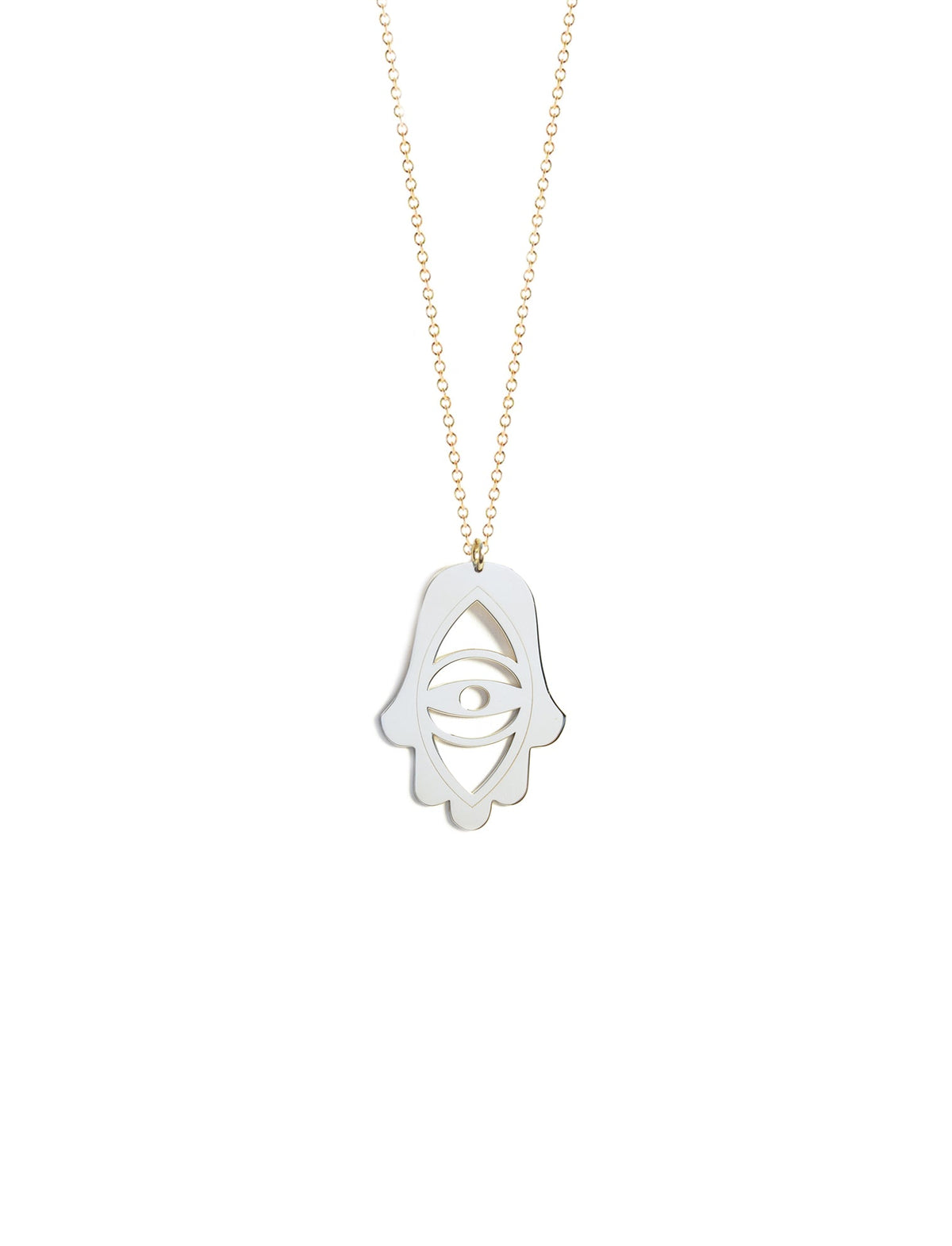 Sterling silver Evil Eye Hamsa Necklace