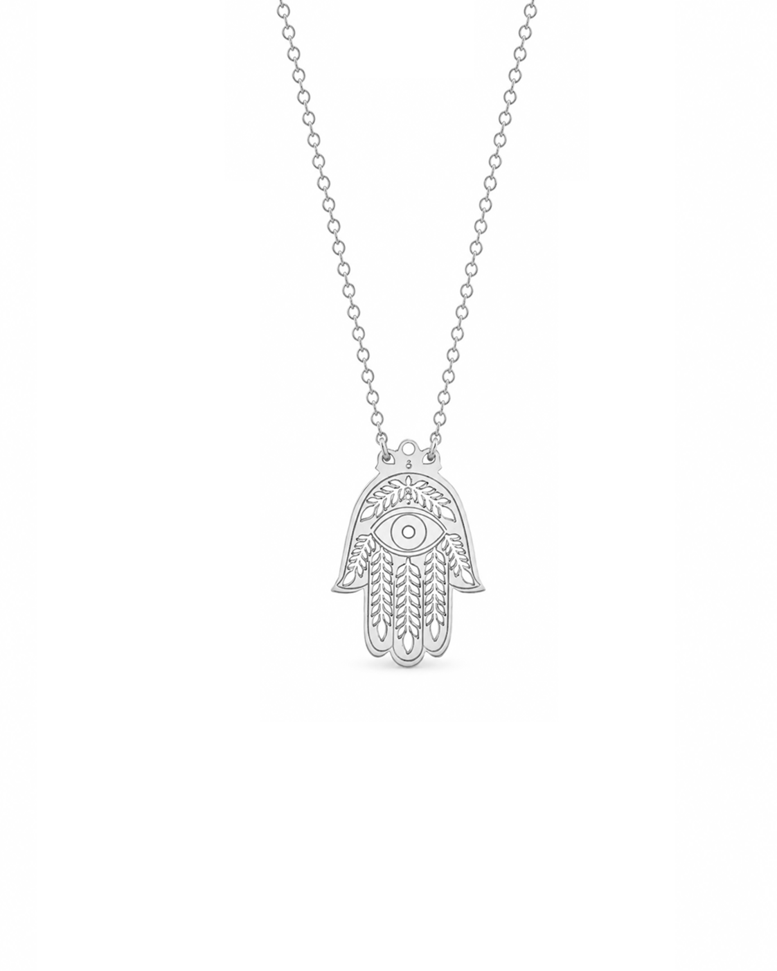 Sterling silver Hamsa Hand necklace